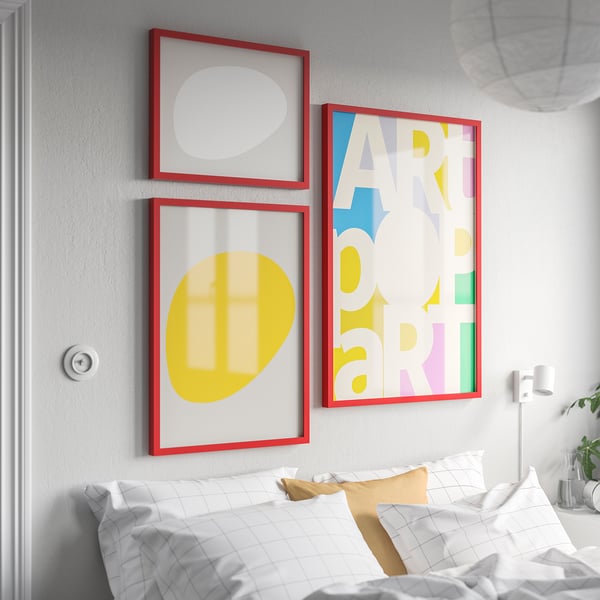 RÖDALM برواز, أحمر, 40x50 سم