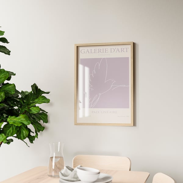 RÖDALM إطار مع صورة, Paix Lineaire, 50x70 سم