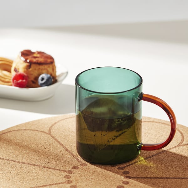 SKUGGSTUBB كوب, ألوان منوعة أخضر/بني, 41 سل