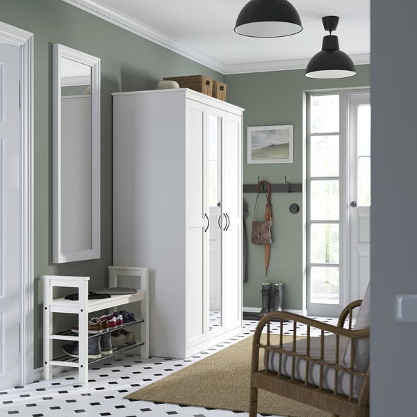 SONGESAND خزانة ملابس, أبيض, 120x60x191 سم