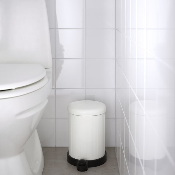 TOFTAN حاوية نفايات, أبيض, 4 ل