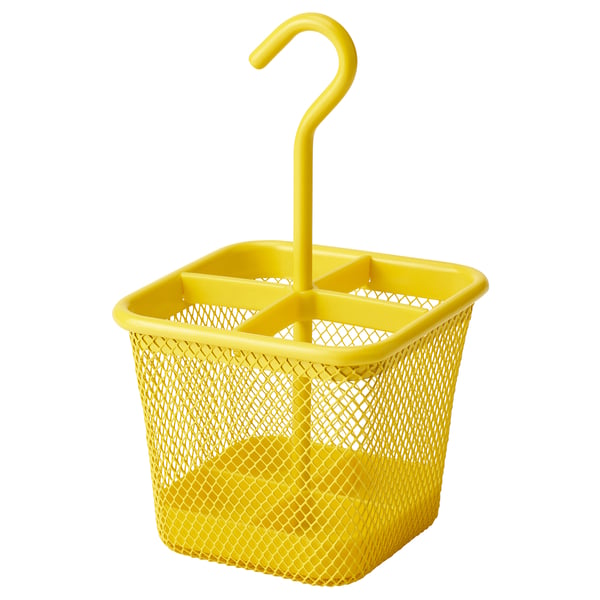 UPPDATERA حامل أدوات تناول الطعام, أصفر, 12x12 سم