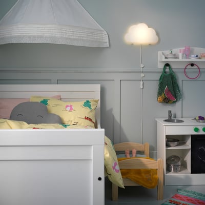 UPPLYST مصباح حائط LED, سحاب أبيض