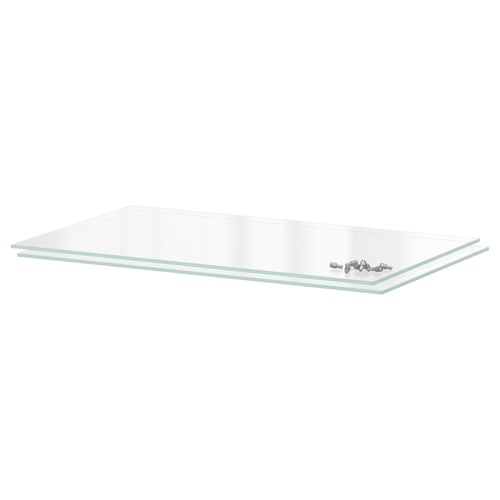 UTRUSTA رف, زجاج, 60x37 سم
