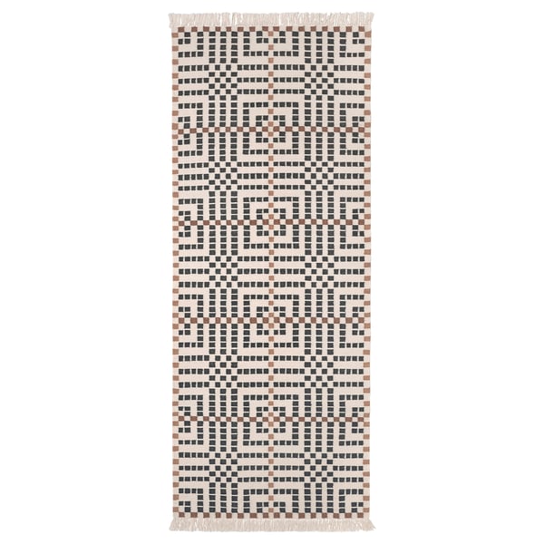 VAMDRUP سجادة، غزل مسطح, صناعة يدوية/متعدد الالوان, 80x200 سم
