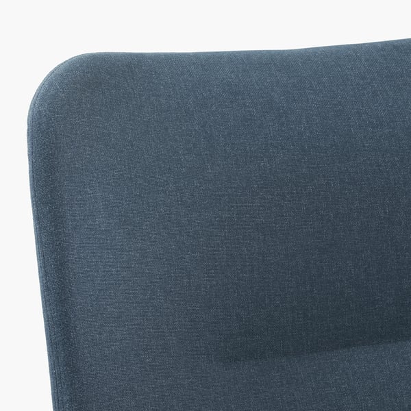 VEDBO كرسي بذراعين ذو ظهر عالي, Gunnared أزرق