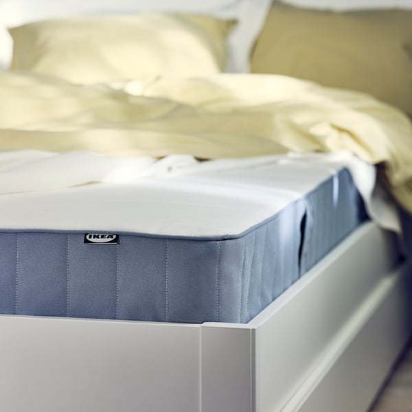 VESTMARKA مرتبة نوابض, صلبة أكثر/أزرق فاتح, 140x200 سم
