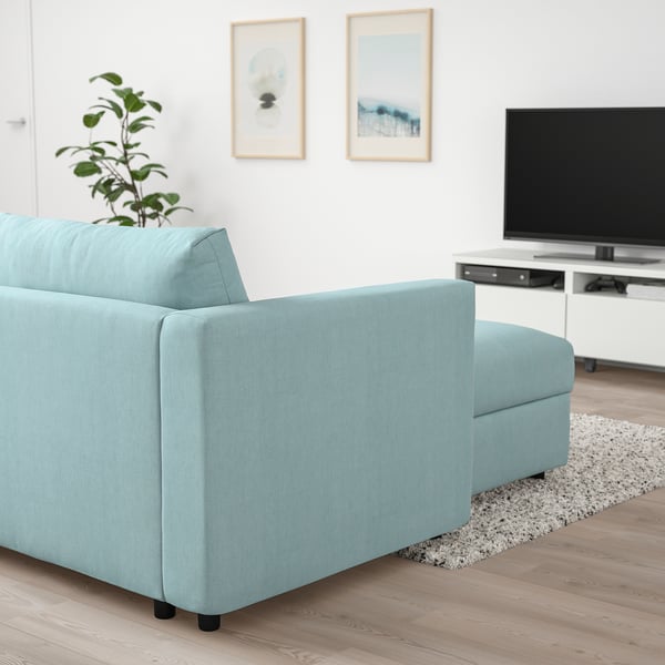 VIMLE أريكة طويلة, Saxemara أزرق فاتح