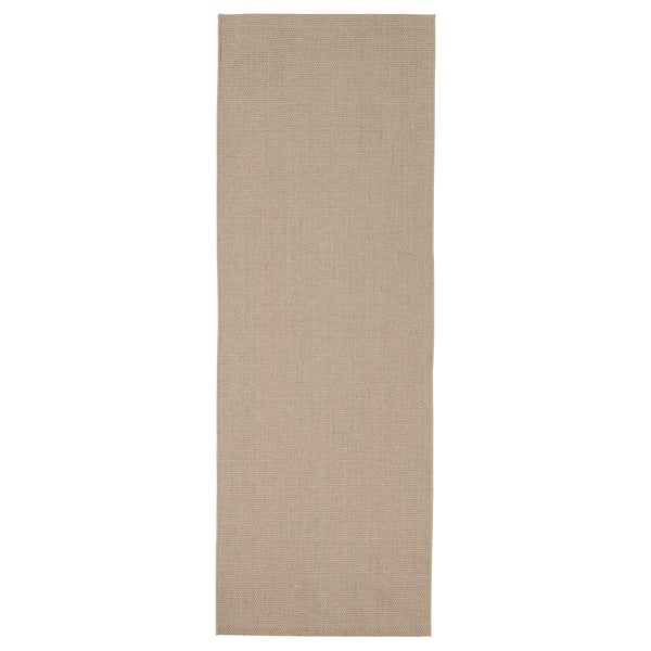VODSKOV سجادة، غزل مسطح, طبيعي/رمادي فاتح, 80x230 سم