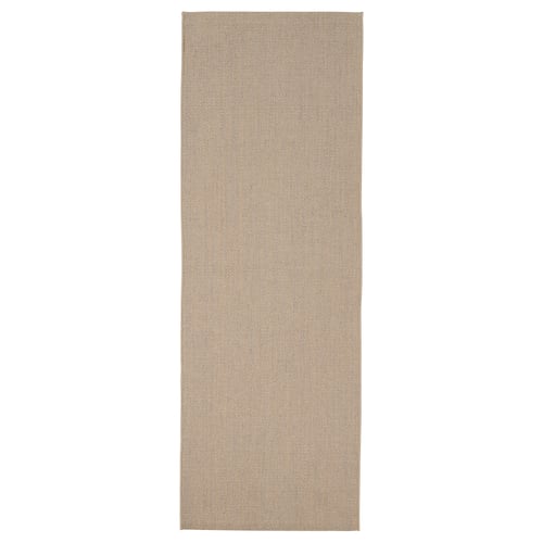 VODSKOV سجادة، غزل مسطح, طبيعي/رمادي فاتح, 80x230 سم