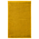 Bright yellow, rectangular, textured cotton bath mat.