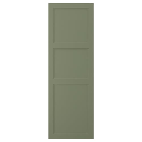 AXSTAD green cabinet door, simple rectangular design, matte finish, made from fibreboard with plastic foil.