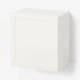 BESTÅ Wall-mounted cabinet combination, white/Hanviken white, 60x42x64 cm