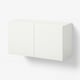 BESTÅ Wall-mounted cabinet combination, white/Laxviken, 120x42x64 cm