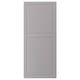 A grey BODBYN cabinet door with a smooth, rectangular shape and bevelled panels. It is simple and traditional in design.