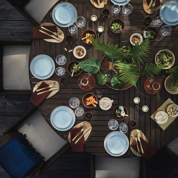 FÄRGKLAR Plate, light blue, 26 cm