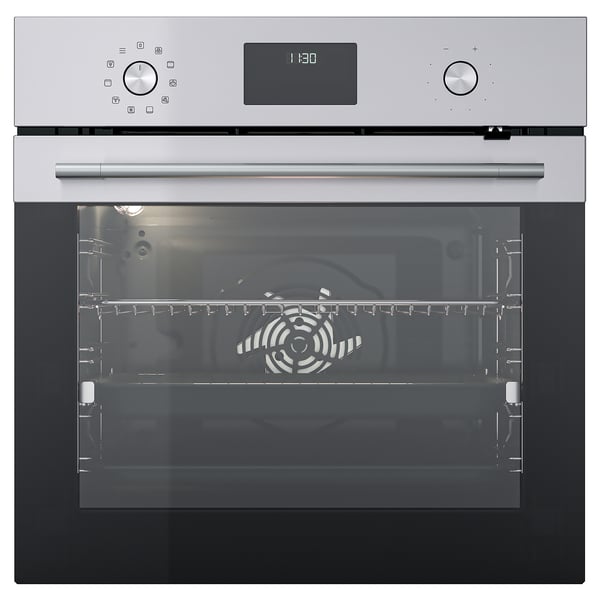 FRILLESBO True fan oven, added steam function bake function/stainless steel colour IKEA 500