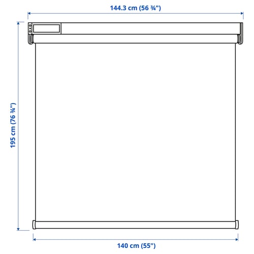 Illustration with measurements for the product: FYRTUR.