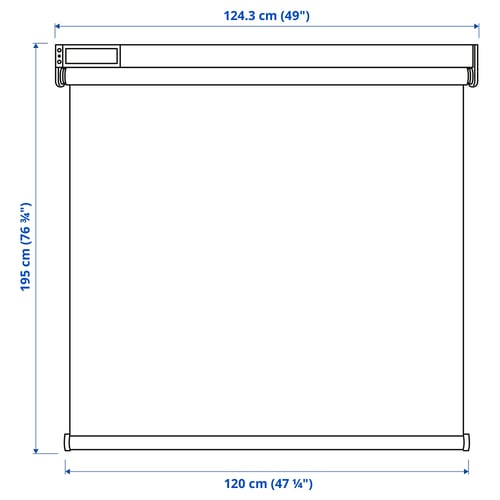 Illustration with measurements for the product: FYRTUR.