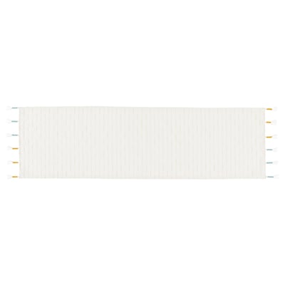 Gokvallå beige table runner, cotton/polyester, rectangular with tassels.