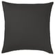 GURLI: dark grey square cushion cover. Made from 100% cotton, hidden zip.