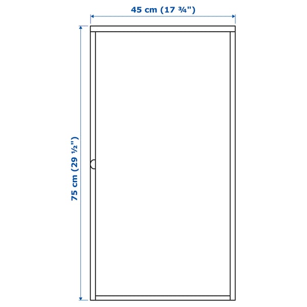 Illustration with measurements for the product: HÄLLAN.