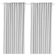 HANNALILL white cotton curtains, simple design, hanging straight.
