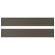 Two HAVSTORP shelves in dark brown/beige. They are rectangular with smooth surfaces and clean lines. Made of acrylic paint and fiberboard.