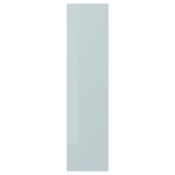 KALLARP high-gloss grey-blue kitchen cabinet. Rectangular, modern design. Eco-friendly, recycled plastic material.