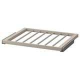 KOMPLEMENT beige trouser hanger - metal frame, fiberboard, smooth-close mechanism.