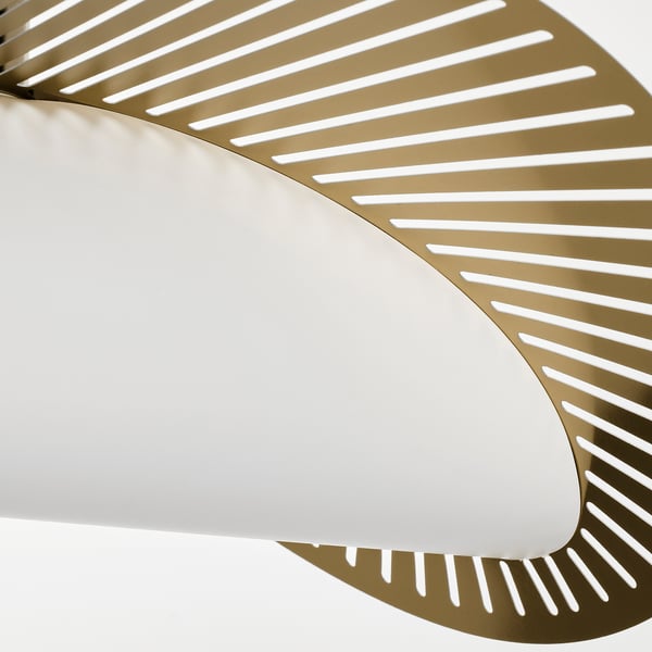 KVÄLLSDOPP / SKAFTET Pendant lamp, brass-plated, 52 cm