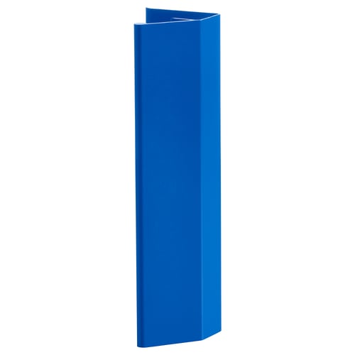 Blue LÄTTHET handle for platsa, aluminium, smooth surface.