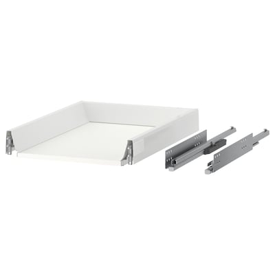 MAXIMERA white drawer set. Steel runners, melamine bottom. Organises and pulls out fully.