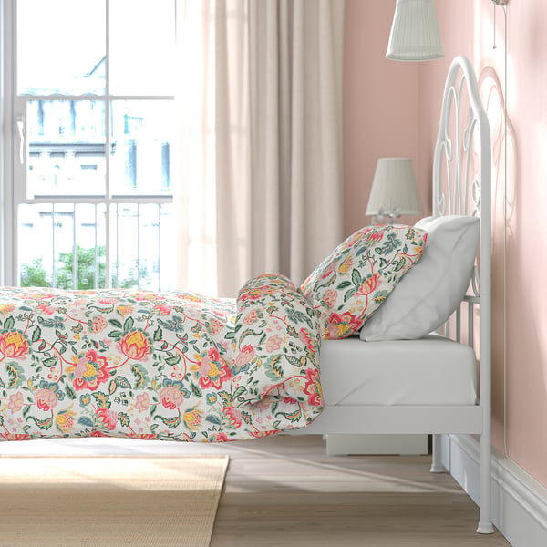 MELLGRUND Bed frame, off-white, 90x200 cm