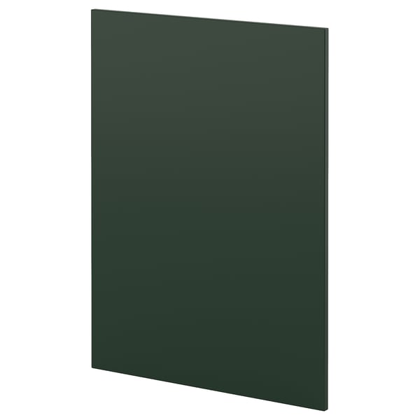 Dark green rectangular flat panel, modern minimalist design. Part of IKEAs METOD kitchen system.