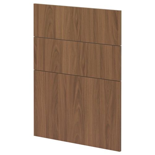 METOD kitchen panel, walnut brown, rectangular, smooth.