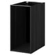 METOD black cabinet, sleek design, square shape, modern kitchen storage.