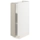 Ikea METOD kitchen unit. White and beige, rectangular, two-door, adjustable shelves.