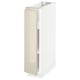METOD kitchen cabinet in white with high-gloss beige door, rectangular shape.