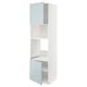 METOD high gloss grey-blue kitchen cabinet with adjustable shelf.