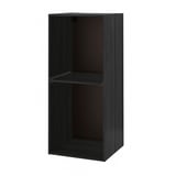METOD black kitchen cabinet, rectangular, wooden.