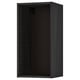 METOD black kitchen wall cabinet, modern design, sturdy wooden frame, dark colour, rectangular shape.
