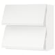 White METOD kitchen shelf: modern, minimalist, rectangular shape with two open shelves.