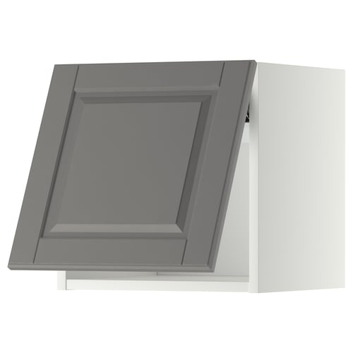 METOD kitchen cabinet, grey, square, traditional style.