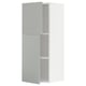 A light grey METOD kitchen wall cabinet with two doors. Its rectangular, with smooth surfaces and clean lines, giving a modern look.