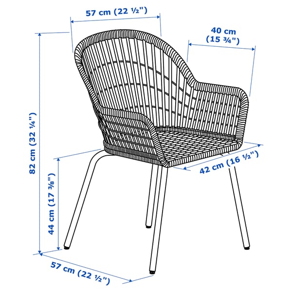 Illustration with measurements for the product: NILSOVE.