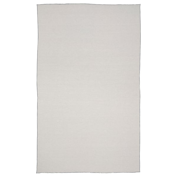 OMBONAD grey linen tablecloth, rectangular, simple design.