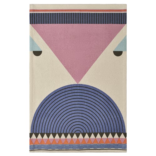 OMMJÄNGE cotton wall art, colourful geometric design.