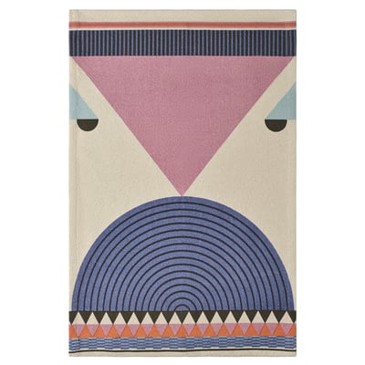OMMJÄNGE cotton wall art, colourful geometric design.