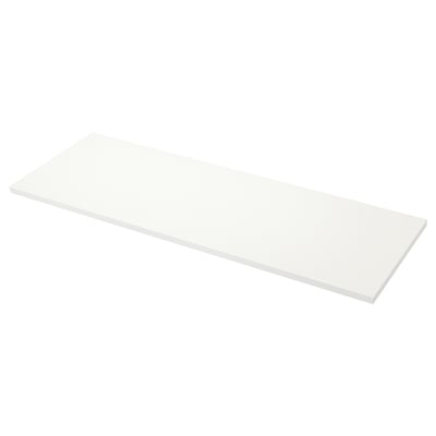 SÄLJAN white rectangular worktop, sleek & simple design, flat surface.